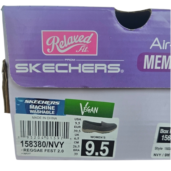 Skechers Relaxed Fit Reggae Fest - Willows Vibe Slip-on Shoes Women's Size 9.5M - Picture 8 of 11